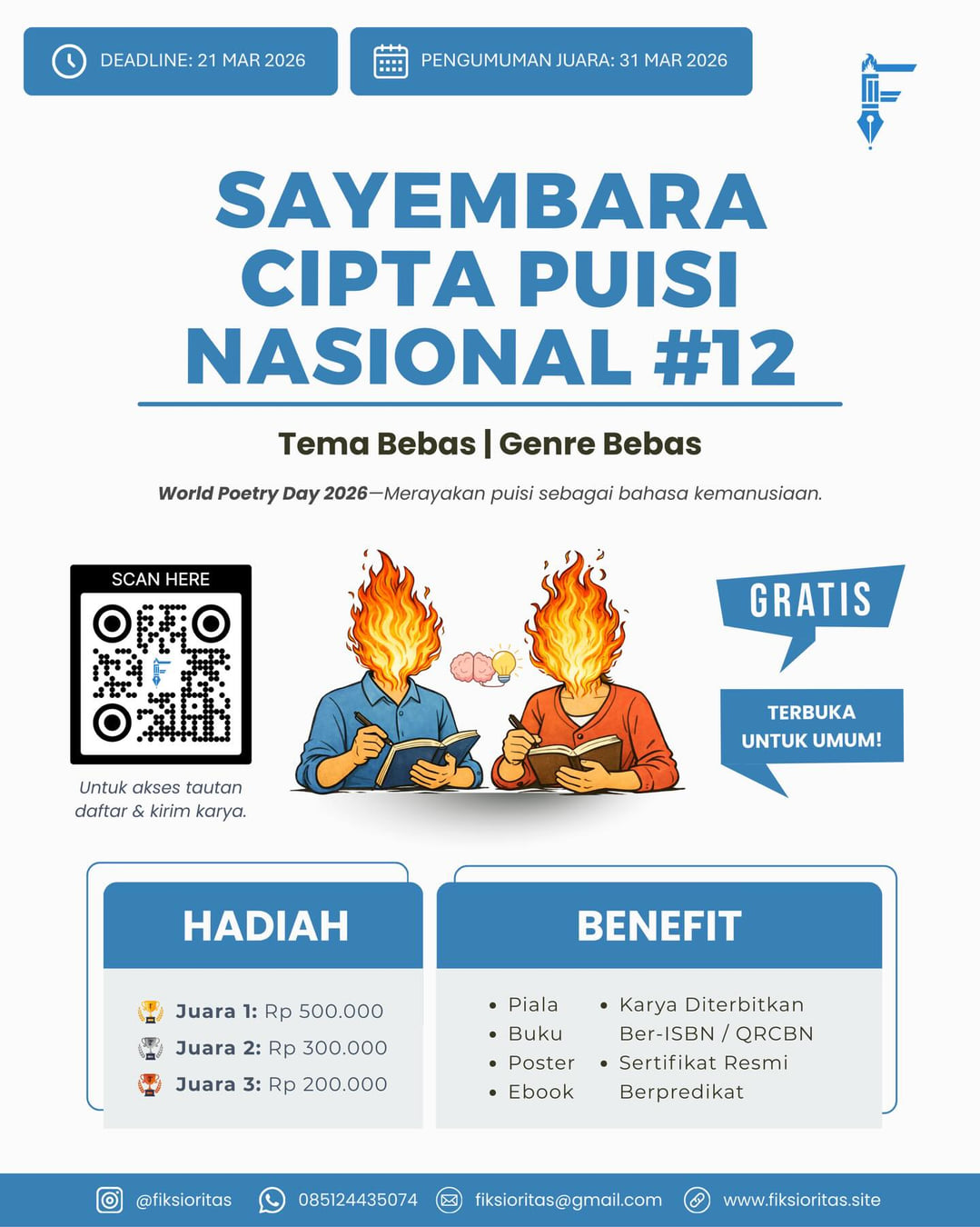 SAYEMBARA CIPTA PUISI NASIONAL ke-12 - Poster 2