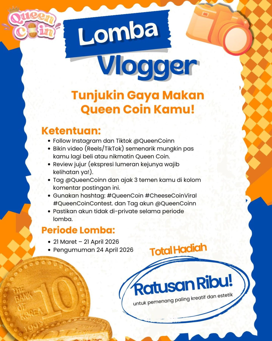 Queen Coin Vlog Competition - Poster 2