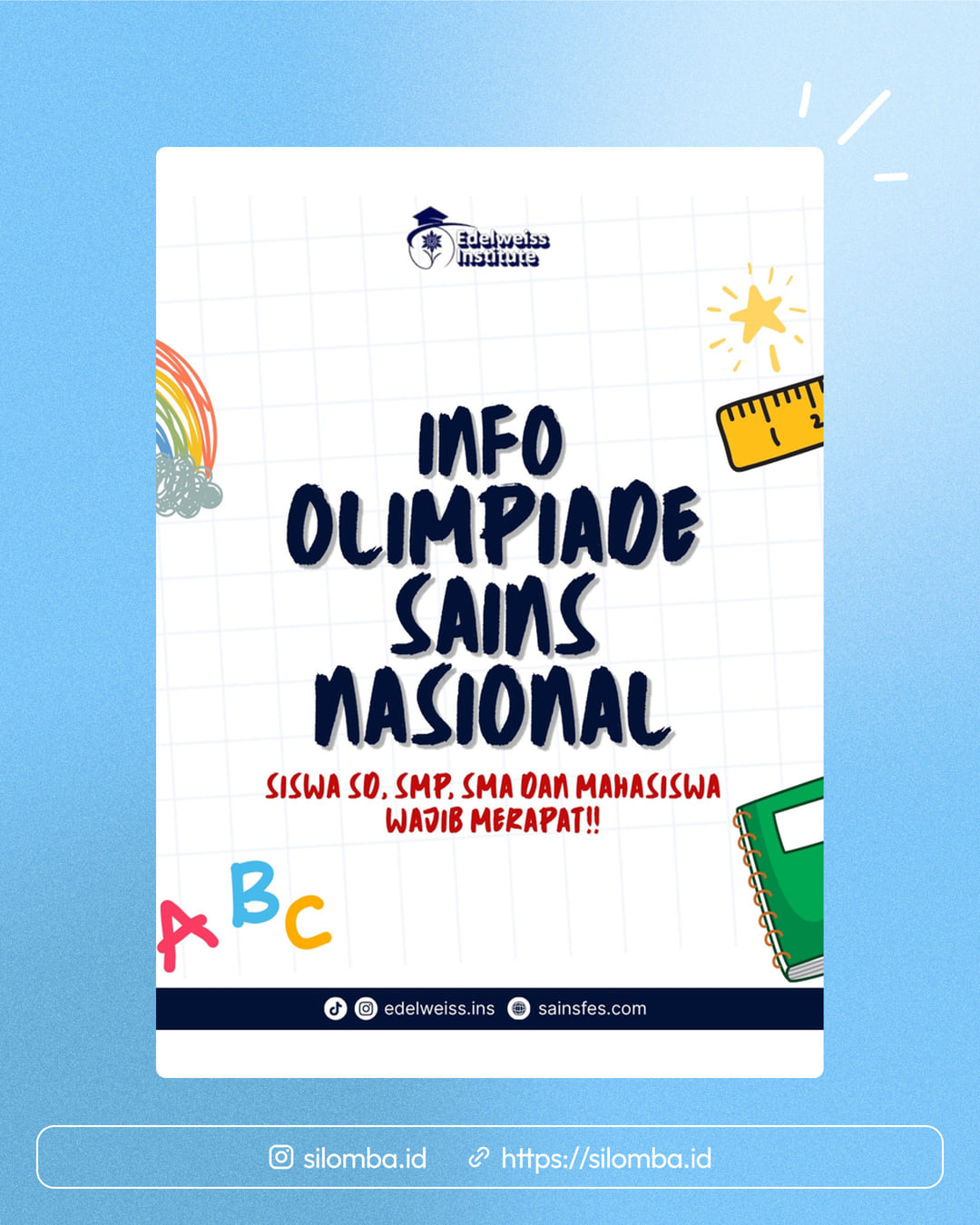 EDELWEISS SCIENCE & INNOVATION CHALLENGE - Poster 1