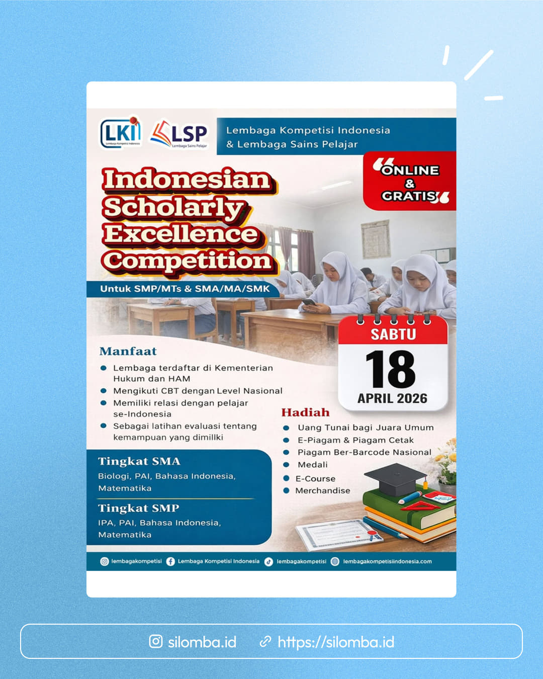 INDONESIAN SCHOLARLY EXCELLENCE COMPETITION - Poster 1