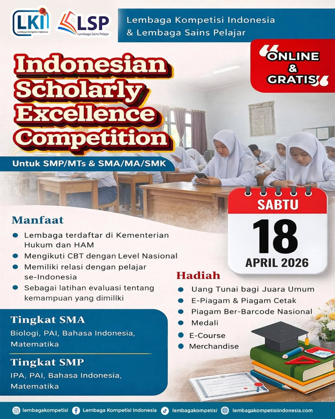 INDONESIAN SCHOLARLY EXCELLENCE COMPETITION - Poster 2