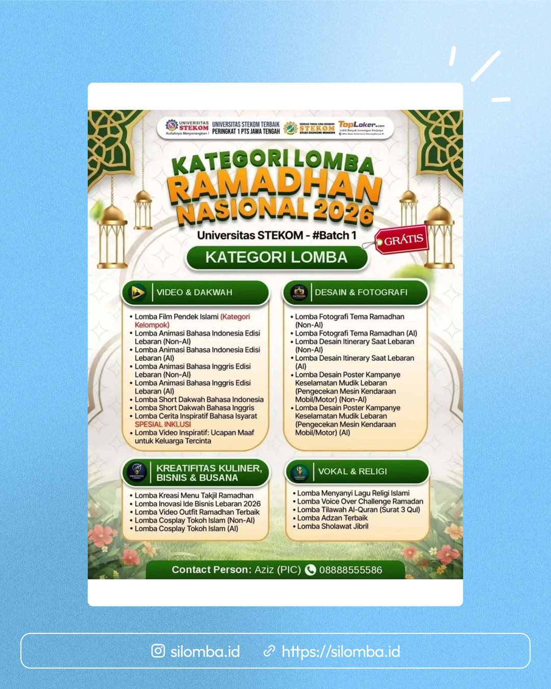 KOMPETISI RAMADHAN NASIONAL 2026 - Poster 1