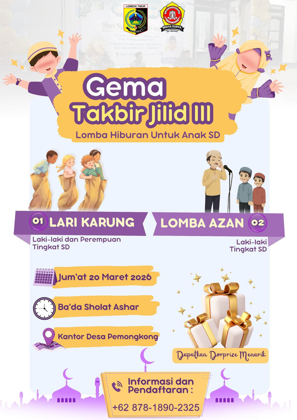 Lomba Anak SD Desa Pemongkong - Poster 2