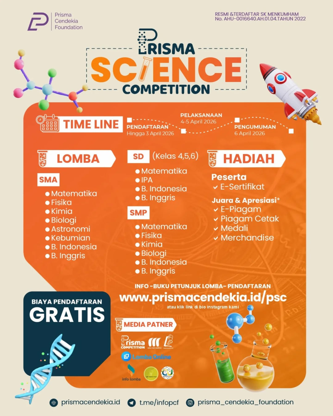 PRISMA SCIENCE COMPETITION 2026 - Poster 2