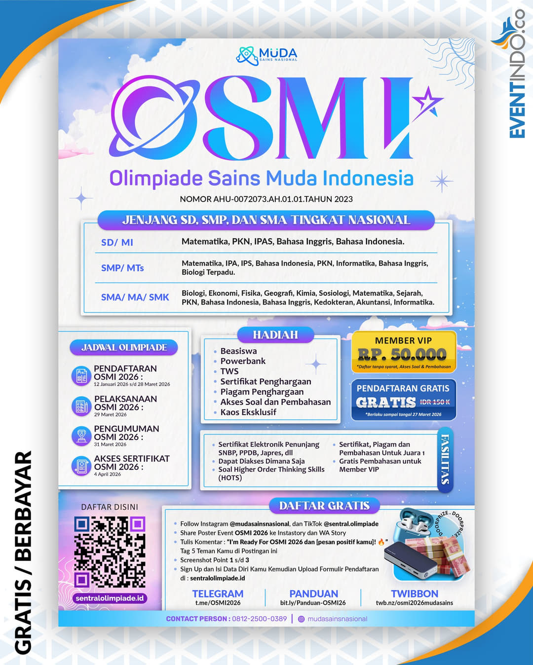 OLIMPIADE SAINS MUDA INDONESIA (OSMI) 2026 - Poster 2