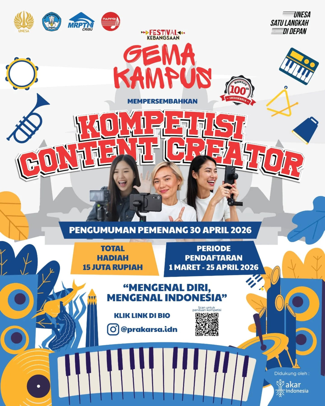 Kompetisi Content Creator Festival Kebangsaan GEMA Kampus - Poster 2