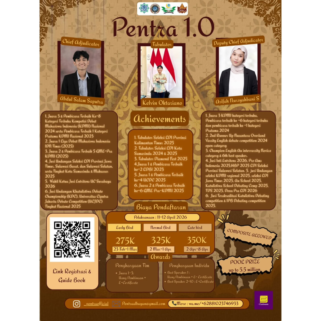 Lomba Debat BHS.INDO SMA/SMK NASIONAL, FULL ONLINE - Poster 2