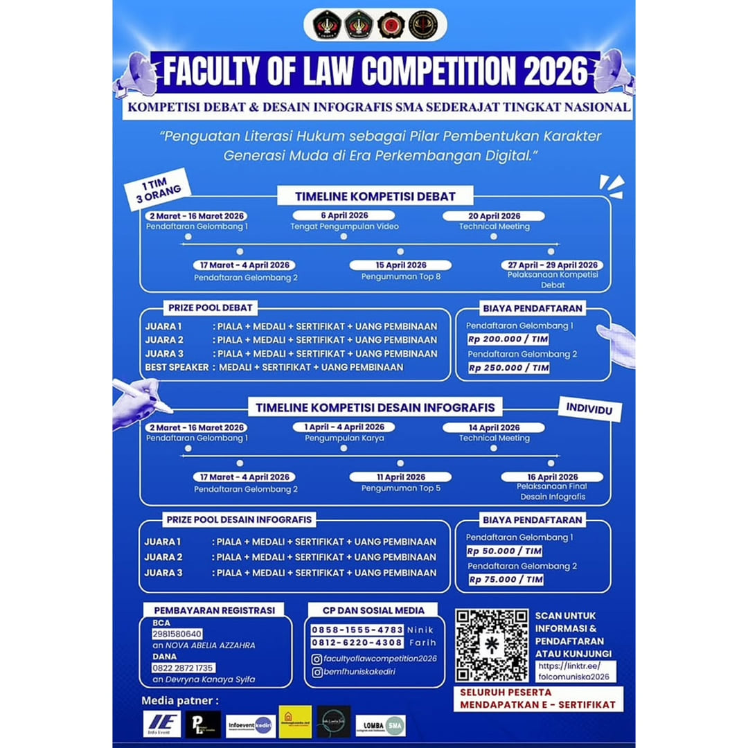 FACULTY OF LAW COMPETITION 2026 - Poster 2