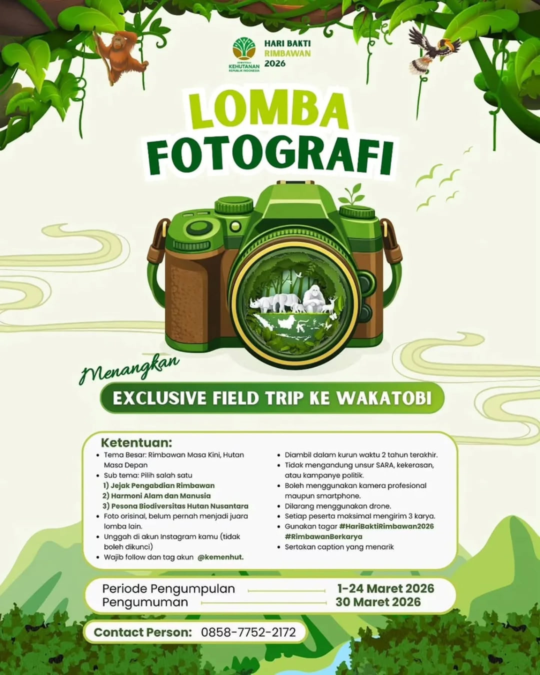 Lomba Fotografi Hari Bakti Rimbawan 2026 - Poster 2
