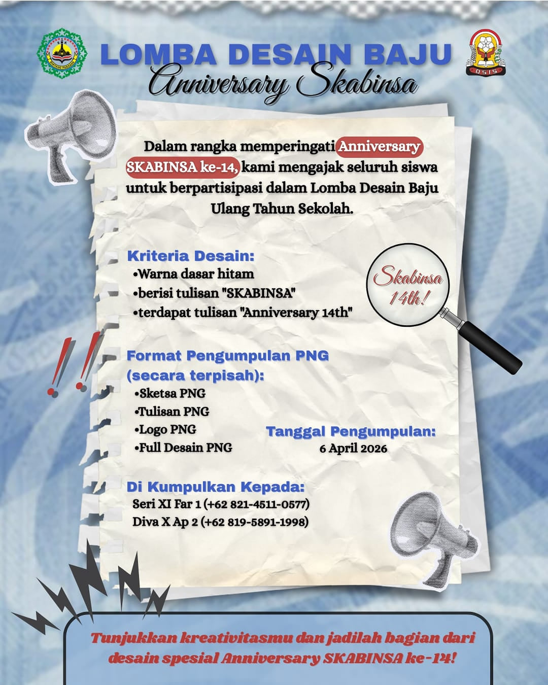 Lomba Desain Baju Anniversary - Poster 2