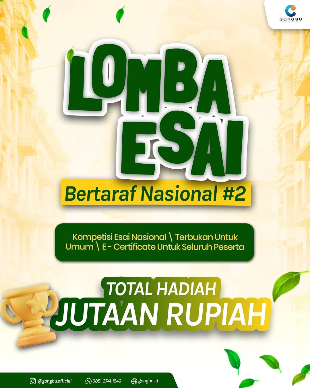 Lomba Esai Bertaraf Nasional #2 - Poster 2