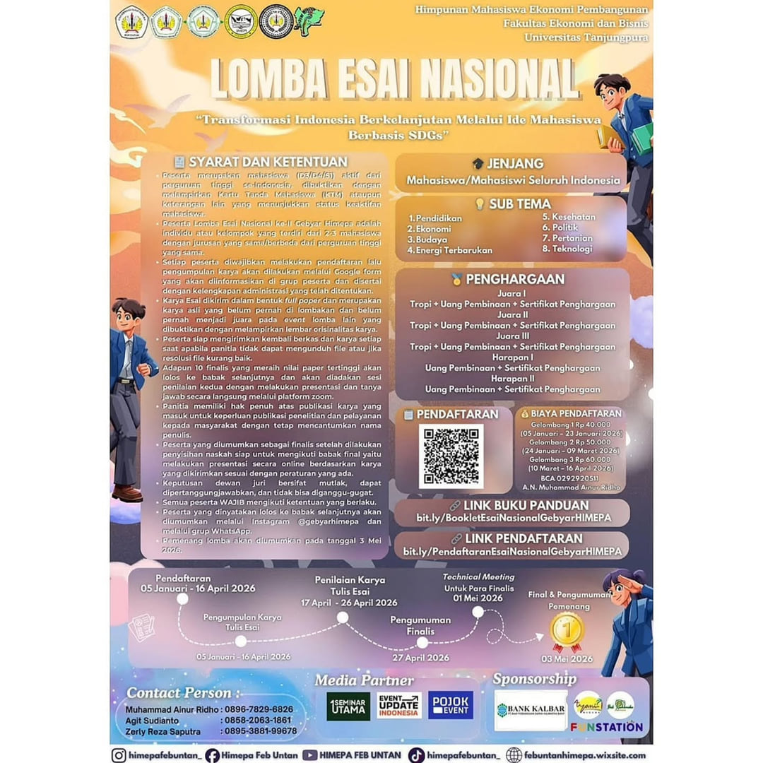 Lomba Esai Nasional GEBYAR HIMEPA KE-XXXII - Poster 2
