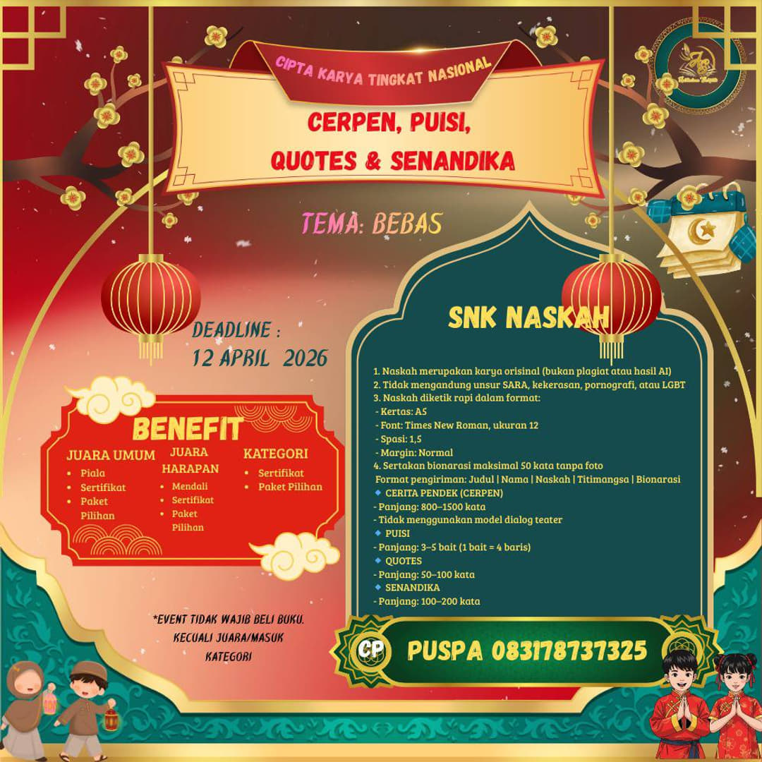Lomba Menulis Nasional 2026 - Poster 2