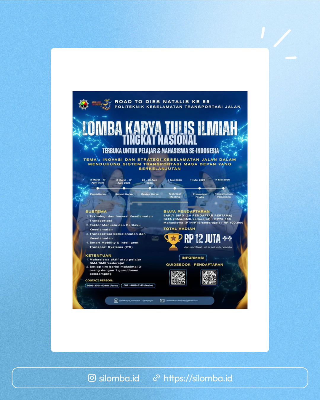 Lomba Karya Tulis Ilmiah Nasional PKTJ 2026 - Poster 1