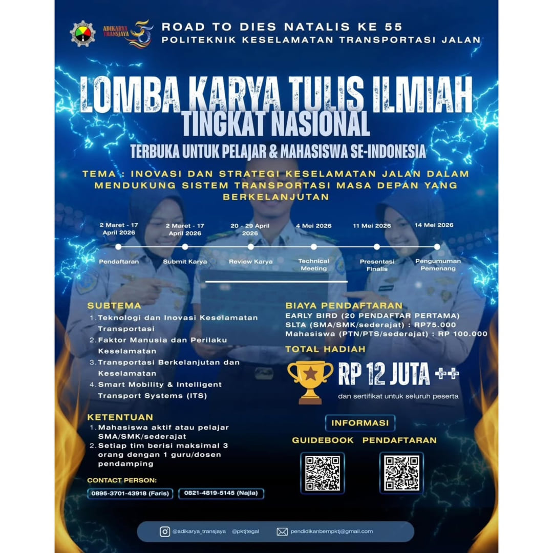 Lomba Karya Tulis Ilmiah Nasional PKTJ 2026 - Poster 2