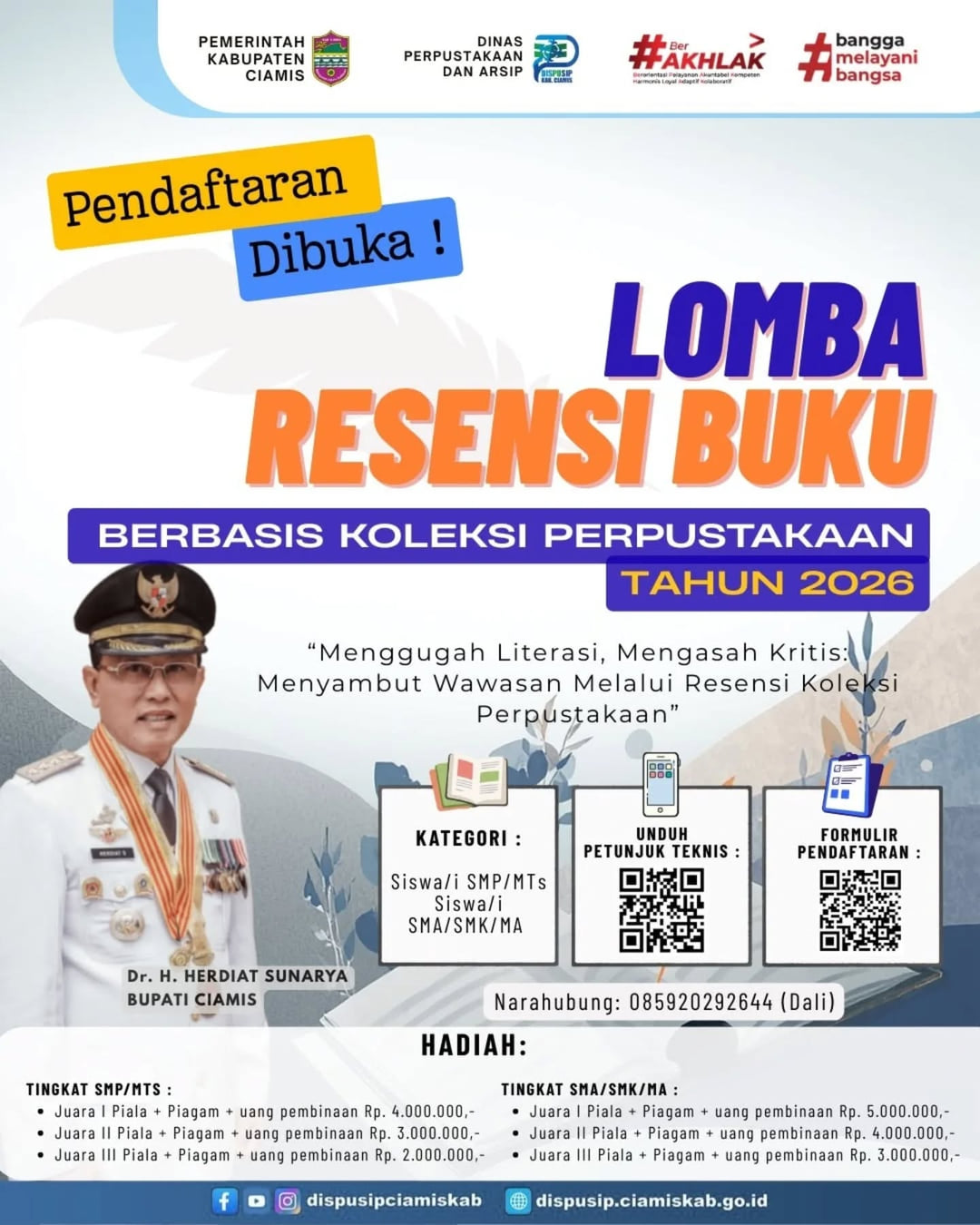 Lomba Resensi Buku Berbasis Koleksi Perpustakaan 2026 - Poster 2