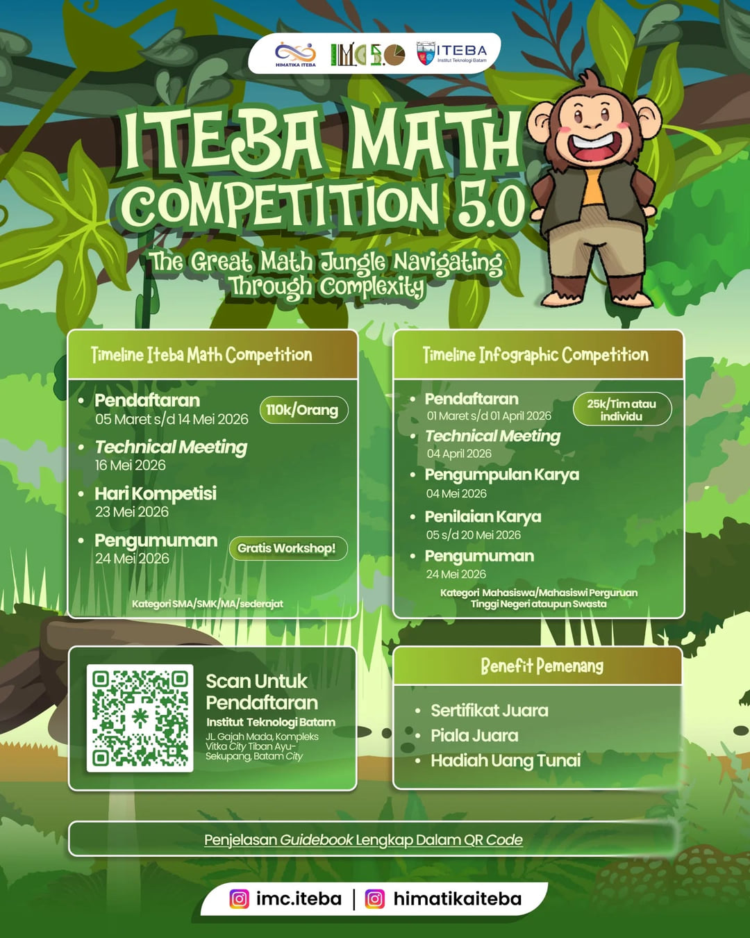 IMC & HIMATIKA ITEBA Event - Infographic Competition 2026 & ITEBA Math Competition 2026 - Poster 2