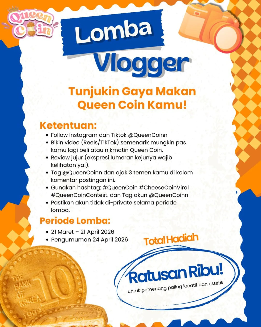 Queen Coin Vlog Competition - Poster 2