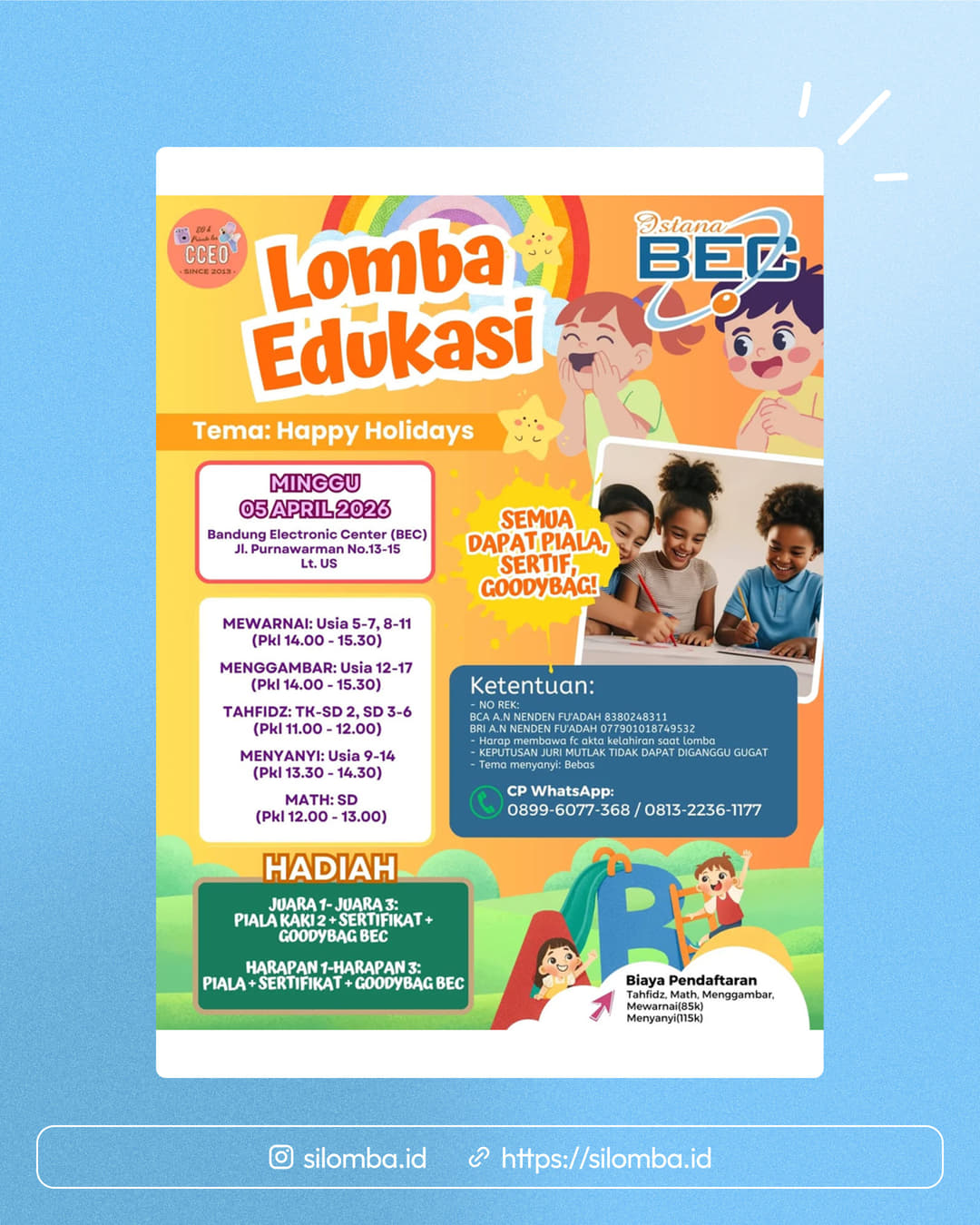 Lomba Edukasi CCEO Event - Poster 1
