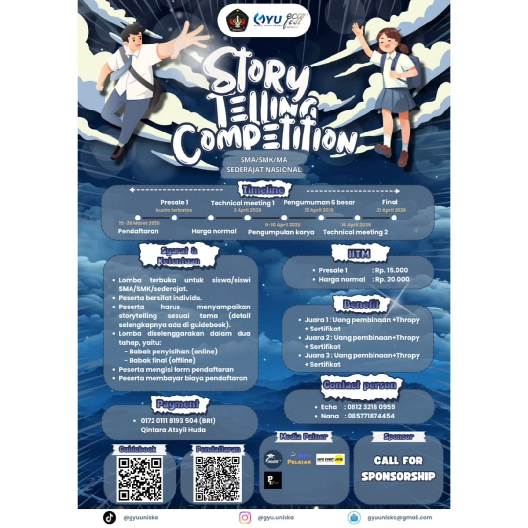 Story Telling Competition 2026 - Poster 2