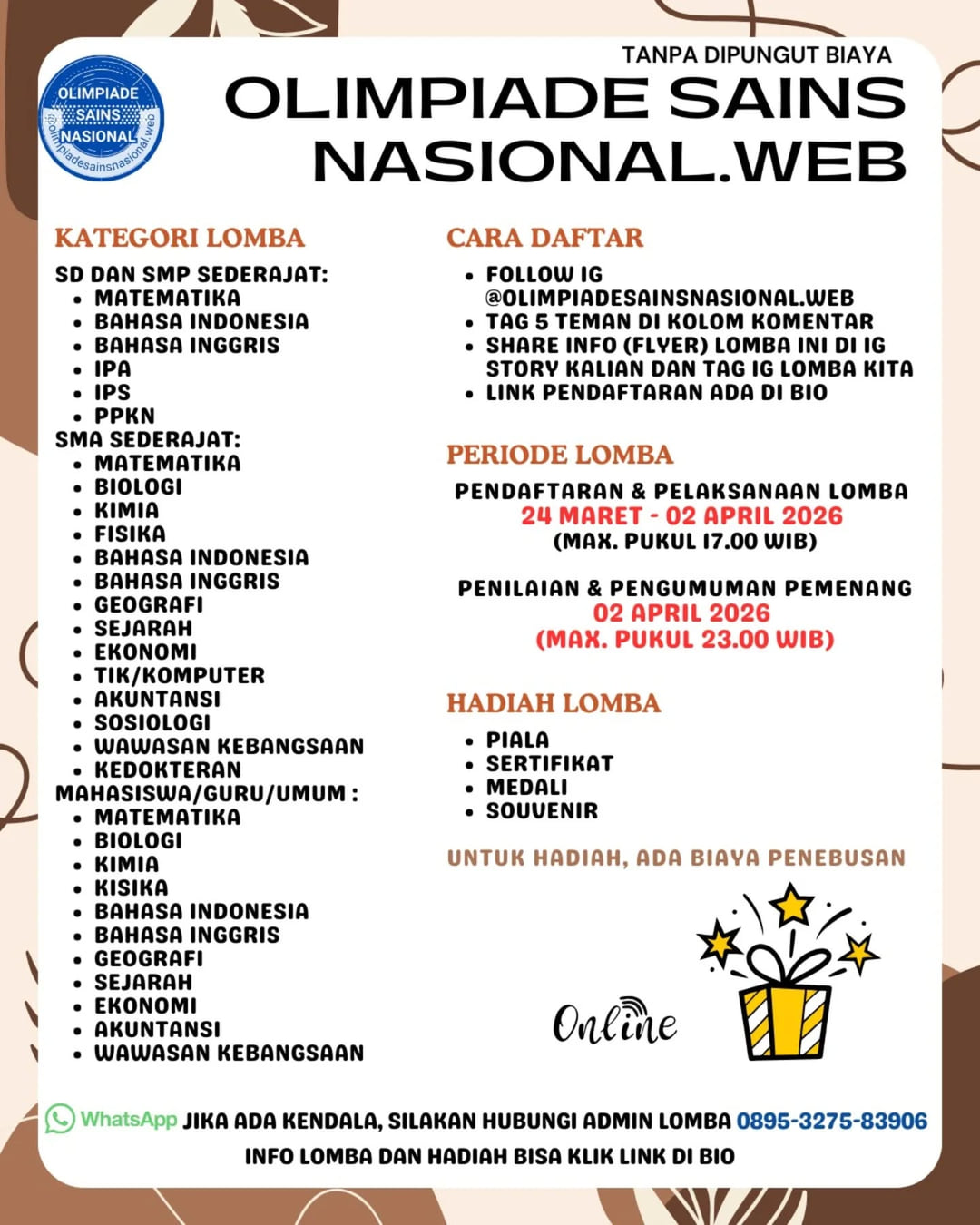 OLIMPIADE SAINS NASIONAL.WEB - Poster 2