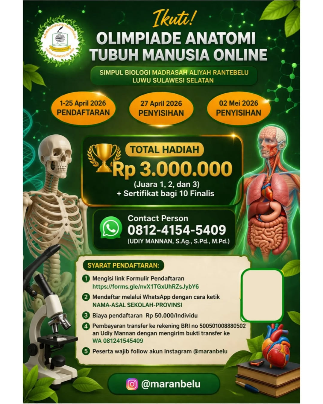 Olimpiade Anatomi Tubuh Manusia Online - Poster 2