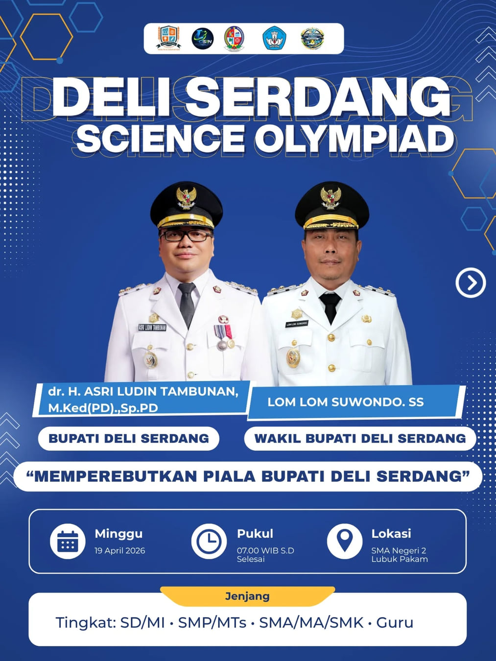 DELI SERDANG SCIENCE OLYMPIAD 2026 - Poster 2