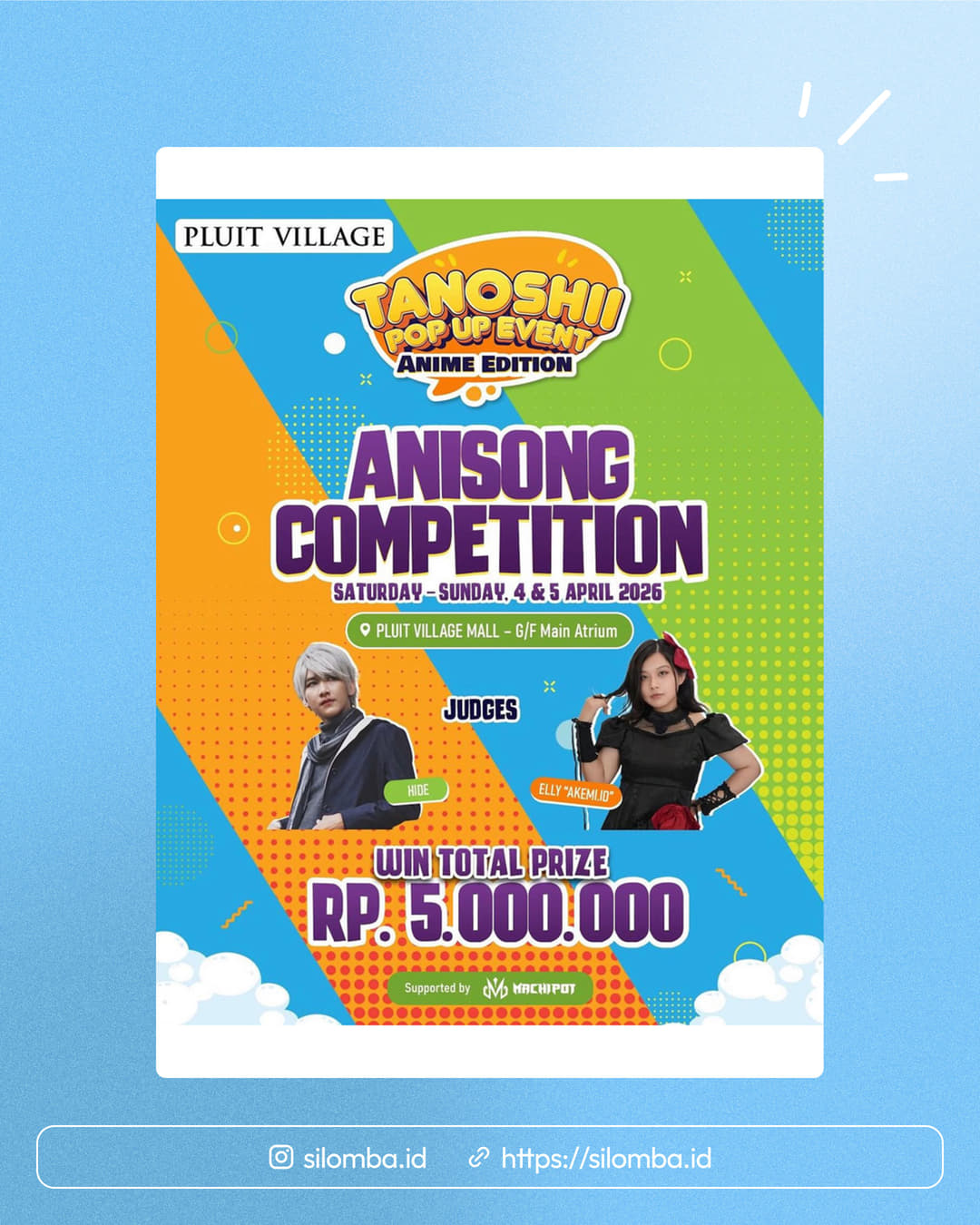 Tanoshii Anisong Competition - Poster 1
