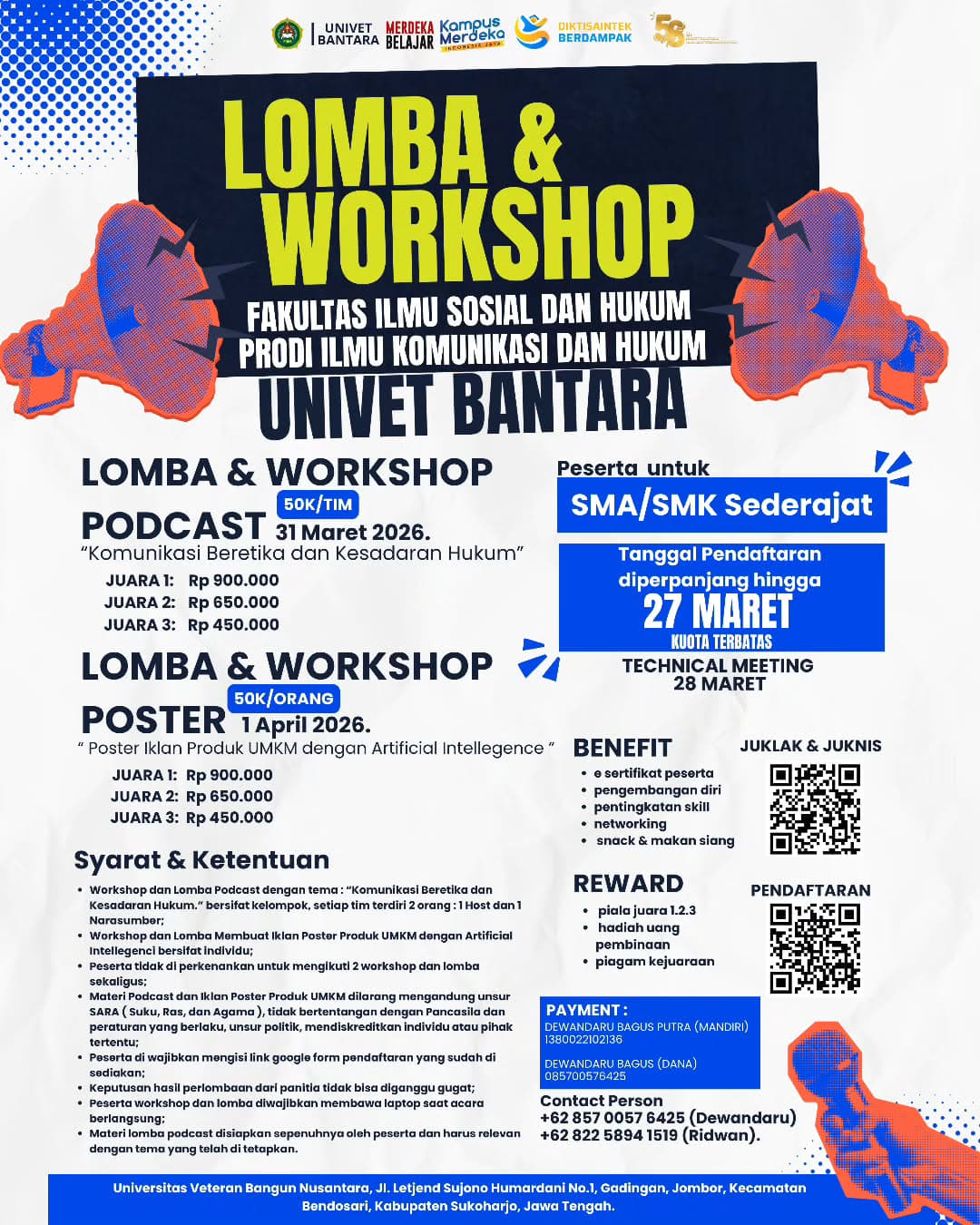 Lomba Podcast dan Lomba Poster AI - Poster 2