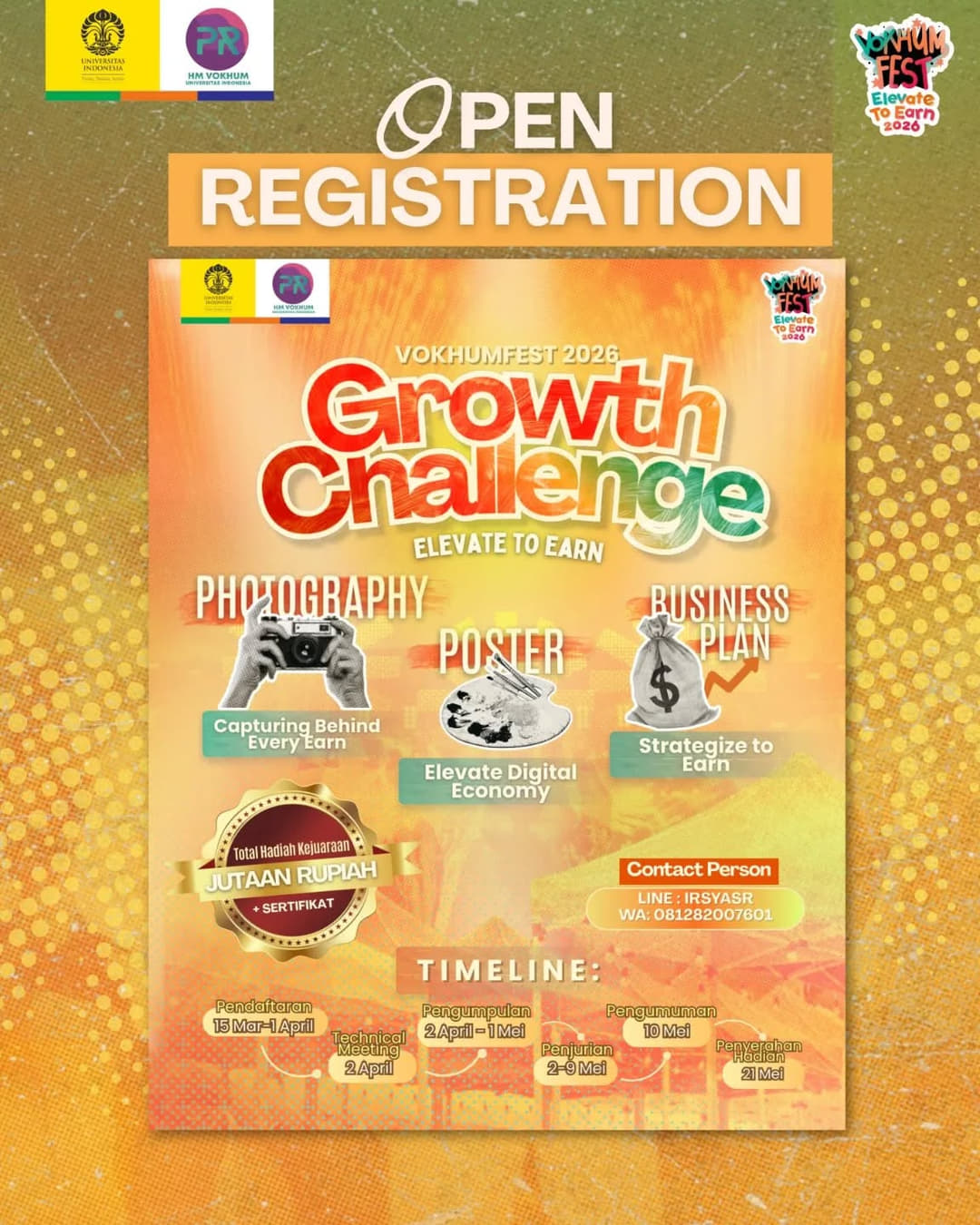 Vokhumfest 2026 Growth Challenge - Poster 2