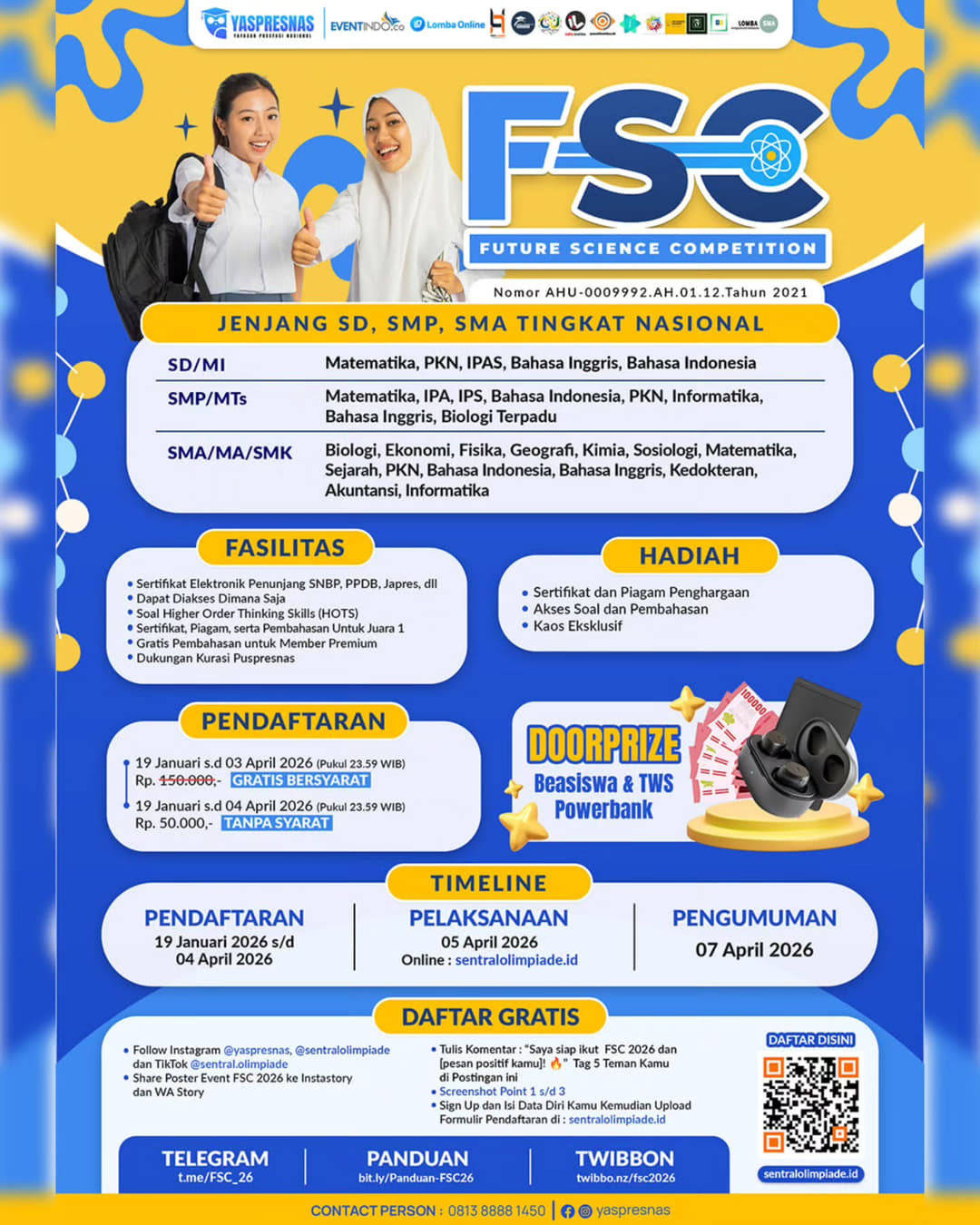 FUTURE SCIENCE COMPETITION (FSC) 2026 - Poster 2