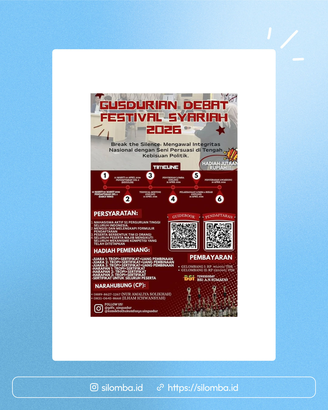 Gusdurian Debat Festival Syariah 2026 - Poster 1