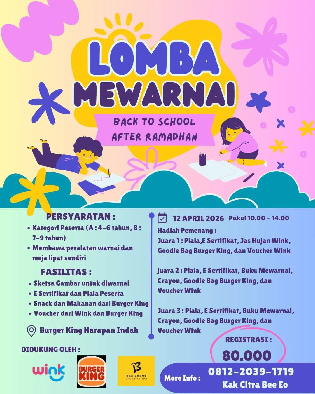 BACK TO SCHOOL COLORING COMPETITION - Poster 2