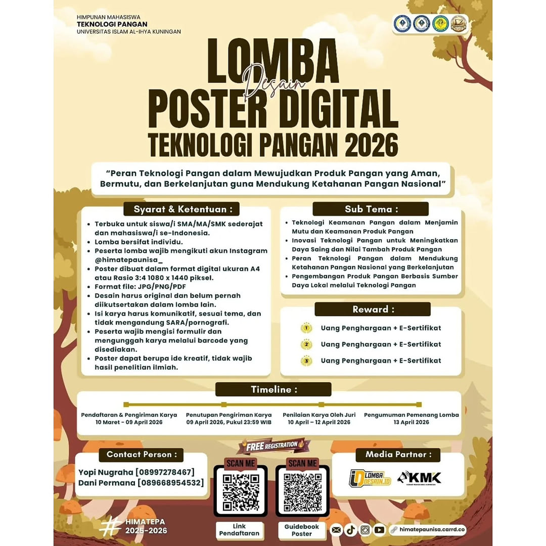 Lomba Desain Poster Digital – Teknologi Pangan 2026 - Poster 2