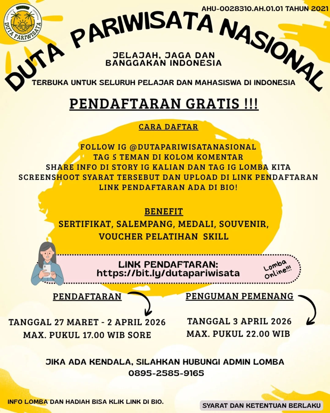 DUTA PARIWISATA NASIONAL 2026 - Poster 2