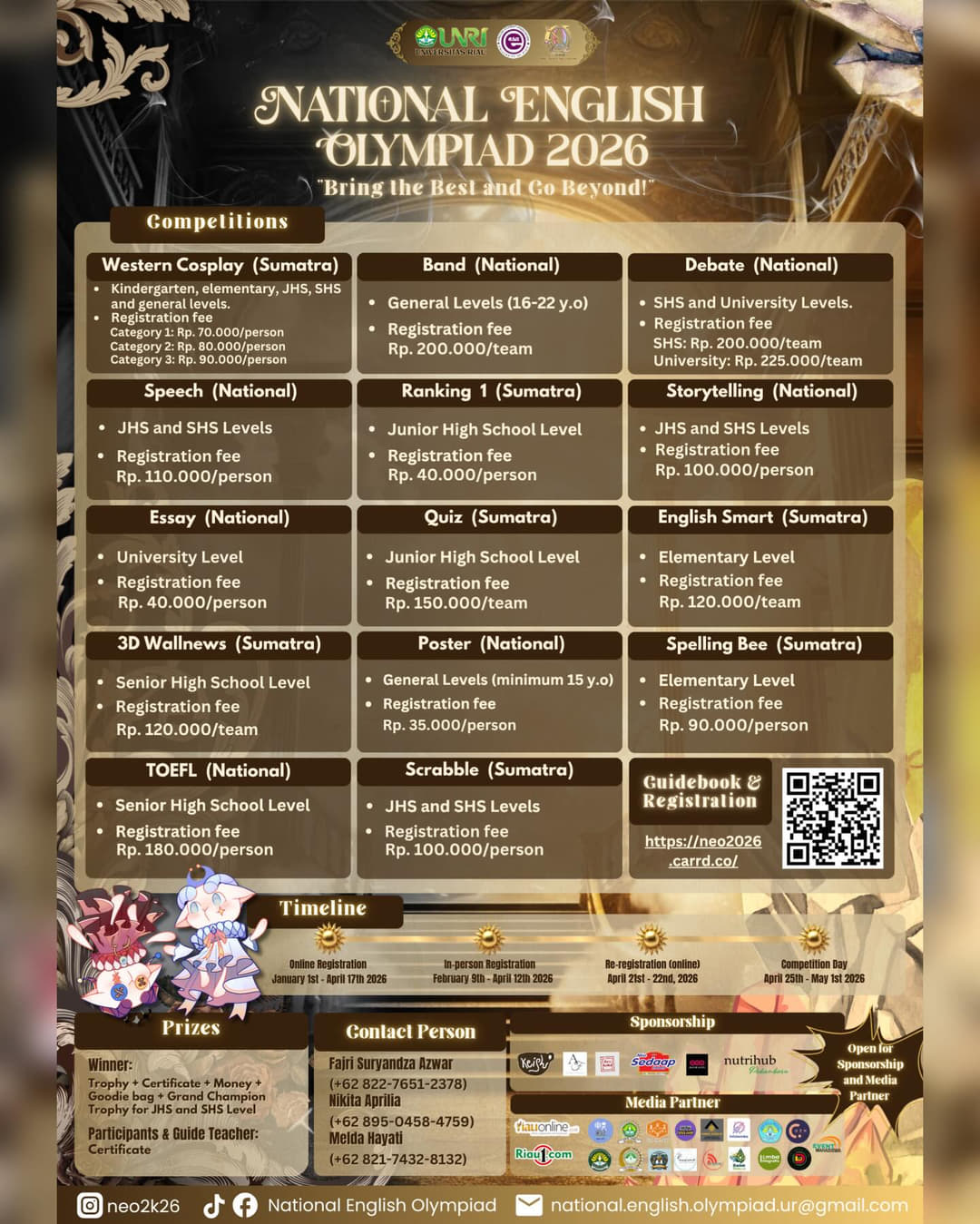 National English Olympiad 2026 - Poster 2