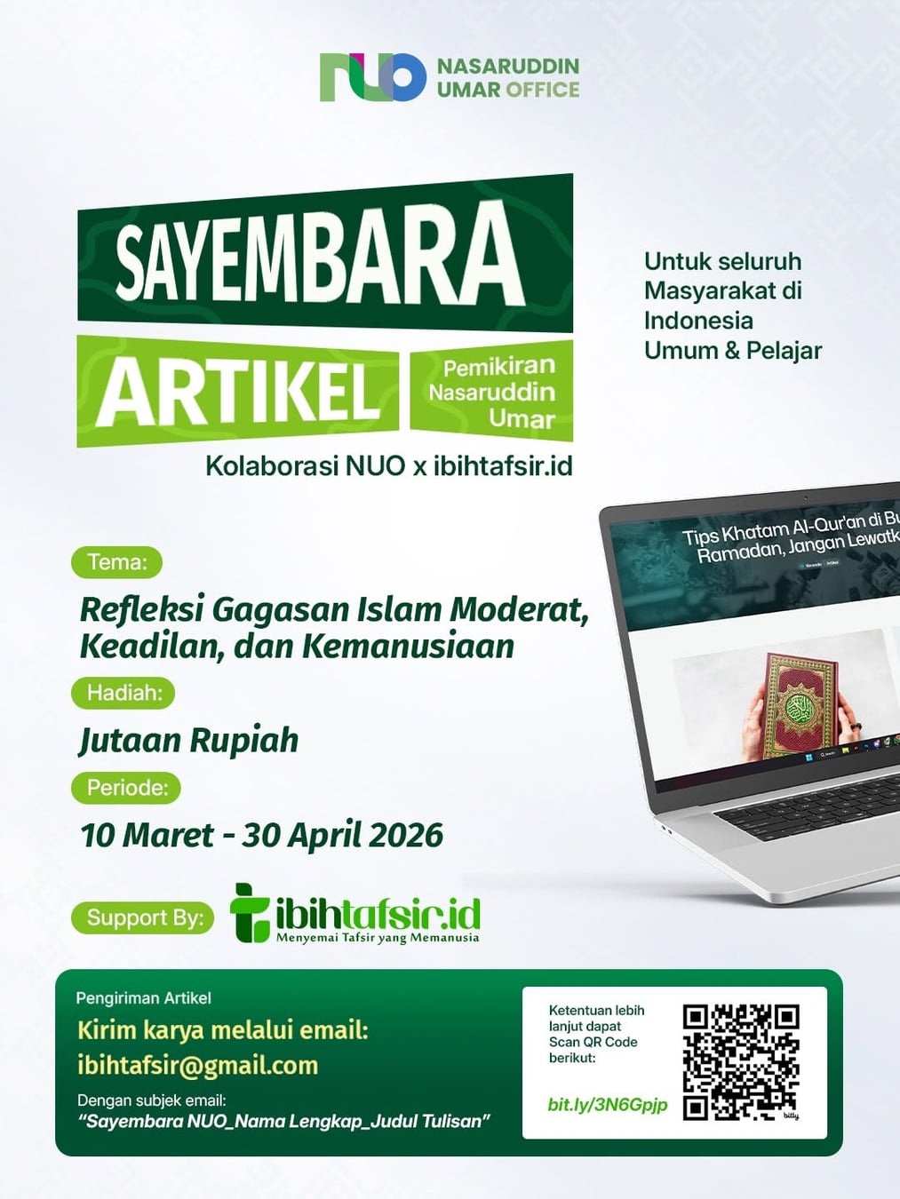 Sayembara Artikel Pemikiran Nasaruddin Umar - Poster 2
