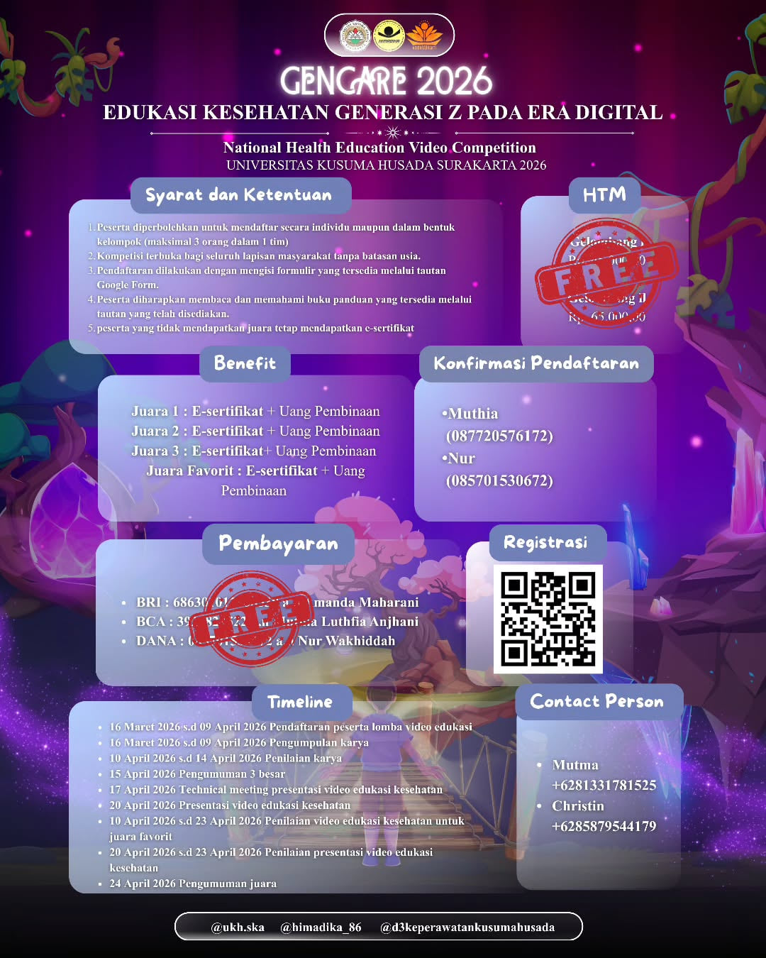 National Health Education Video Competition : GENCARE 2026 - Poster 2