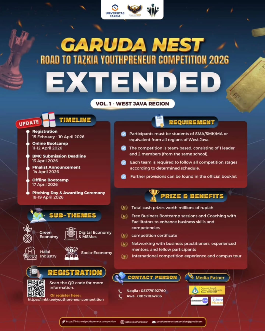 GARUDA NEST – Road to Tazkia Youthpreneur Competition 2026 - Poster 2