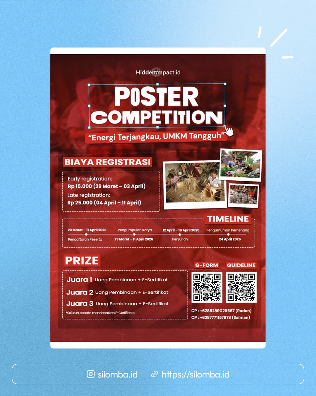 Poster Competition: “Energi Terjangkau, UMKM Tangguh” - Poster 1