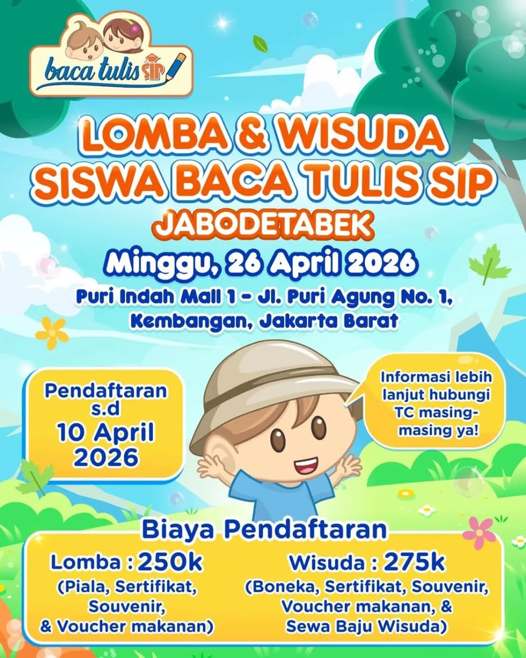 Lomba Siswa Baca Tulis SIP - Poster 2