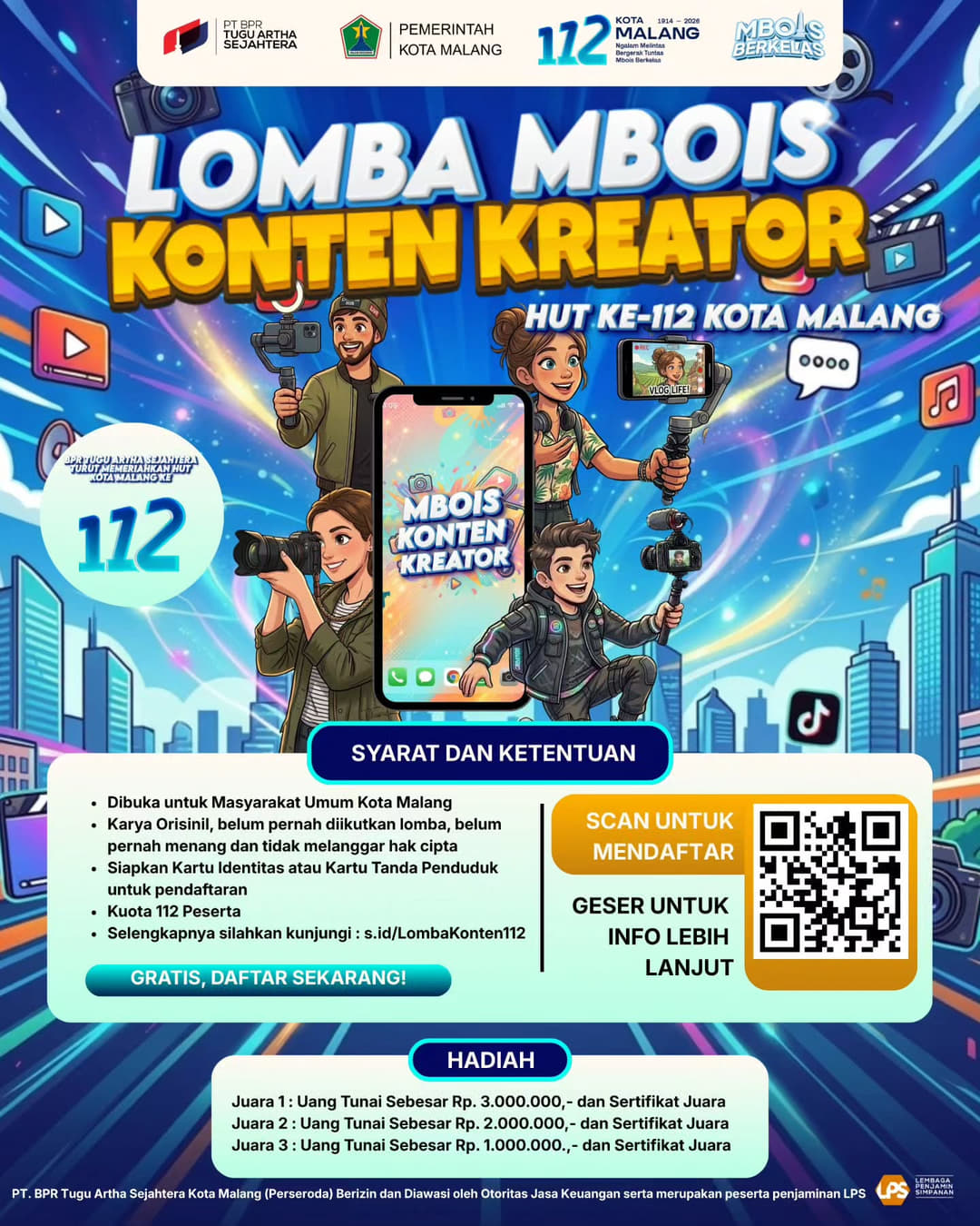 LOMBA MBOIS KONTEN KREATOR - Poster 2