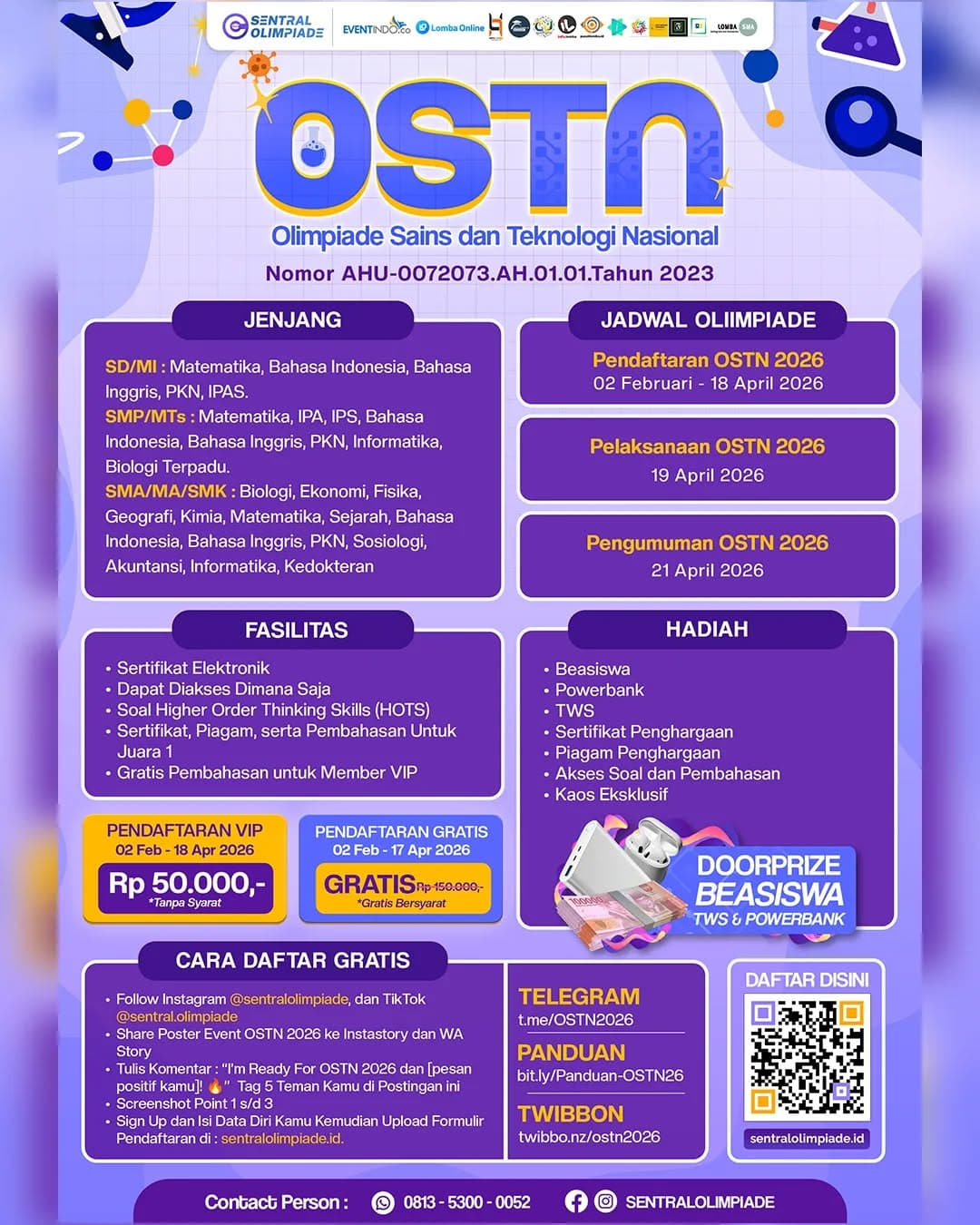 OLIMPIADE SAINS DAN TEKNOLOGI NASIONAL (OSTN) 2026 - Poster 2