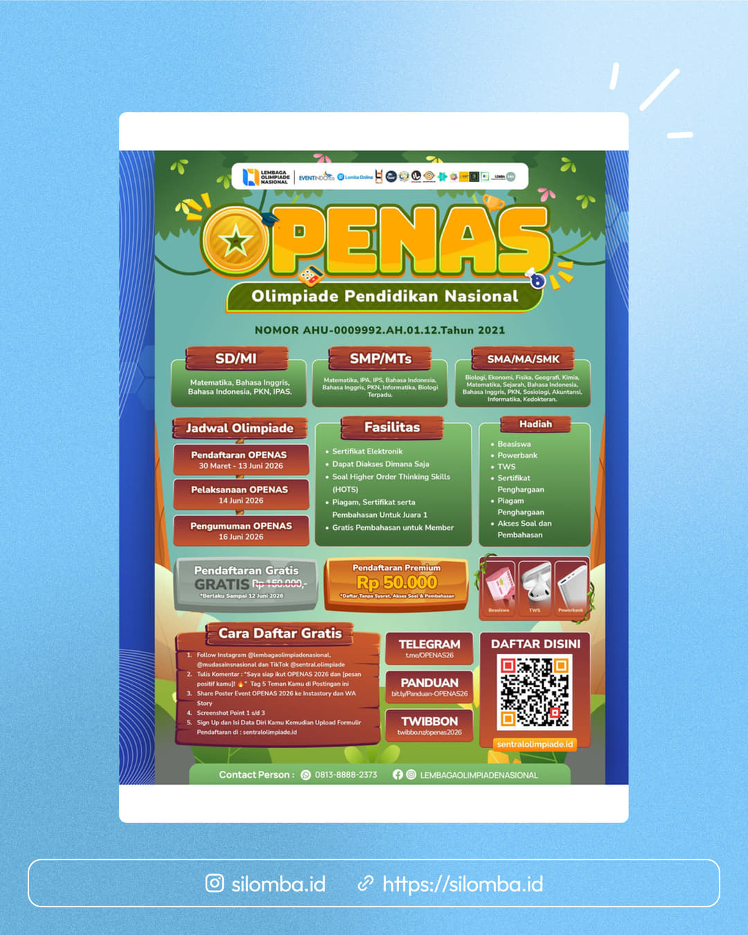 OLIMPIADE PENDIDIKAN NASIONAL (OPENAS) 2026 - Poster 1