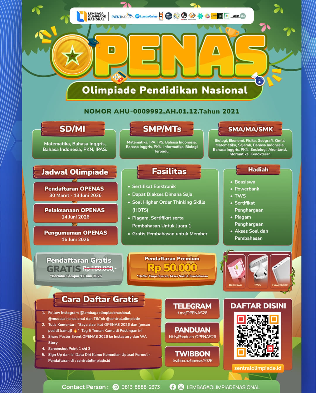 OLIMPIADE PENDIDIKAN NASIONAL (OPENAS) 2026 - Poster 2