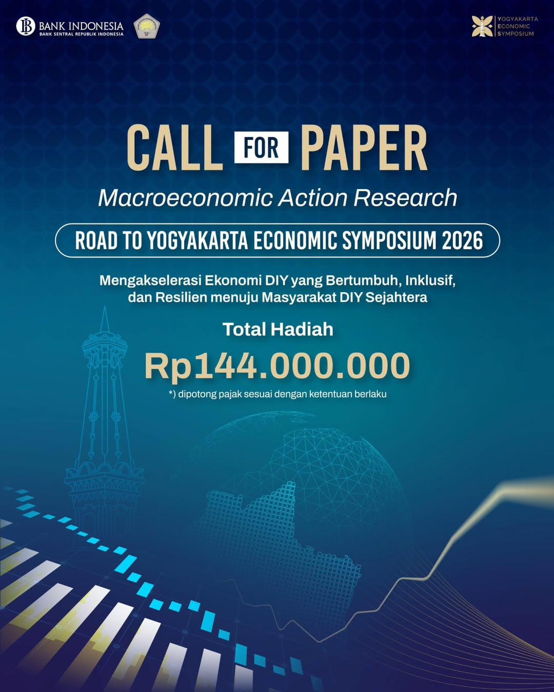 Call for Paper road to Yogyakarta Economic Symposium 2026 (YES 2026) - Poster 2