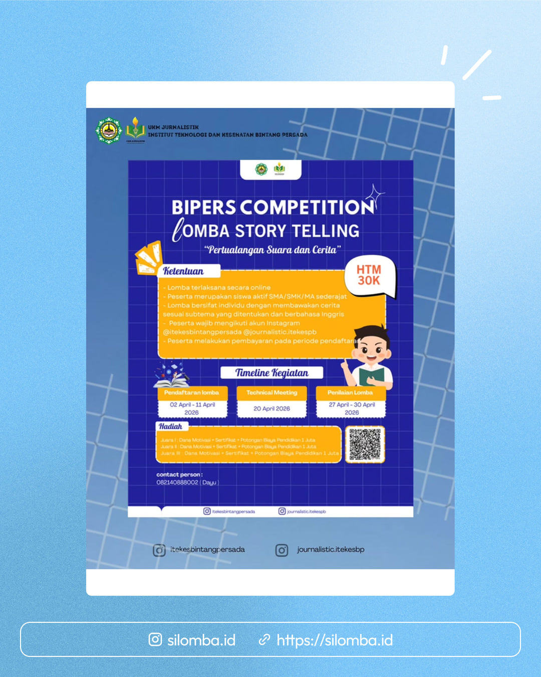LOMBA STORY TELLING ONLINE TINGKAT SMA/SMK - Poster 1