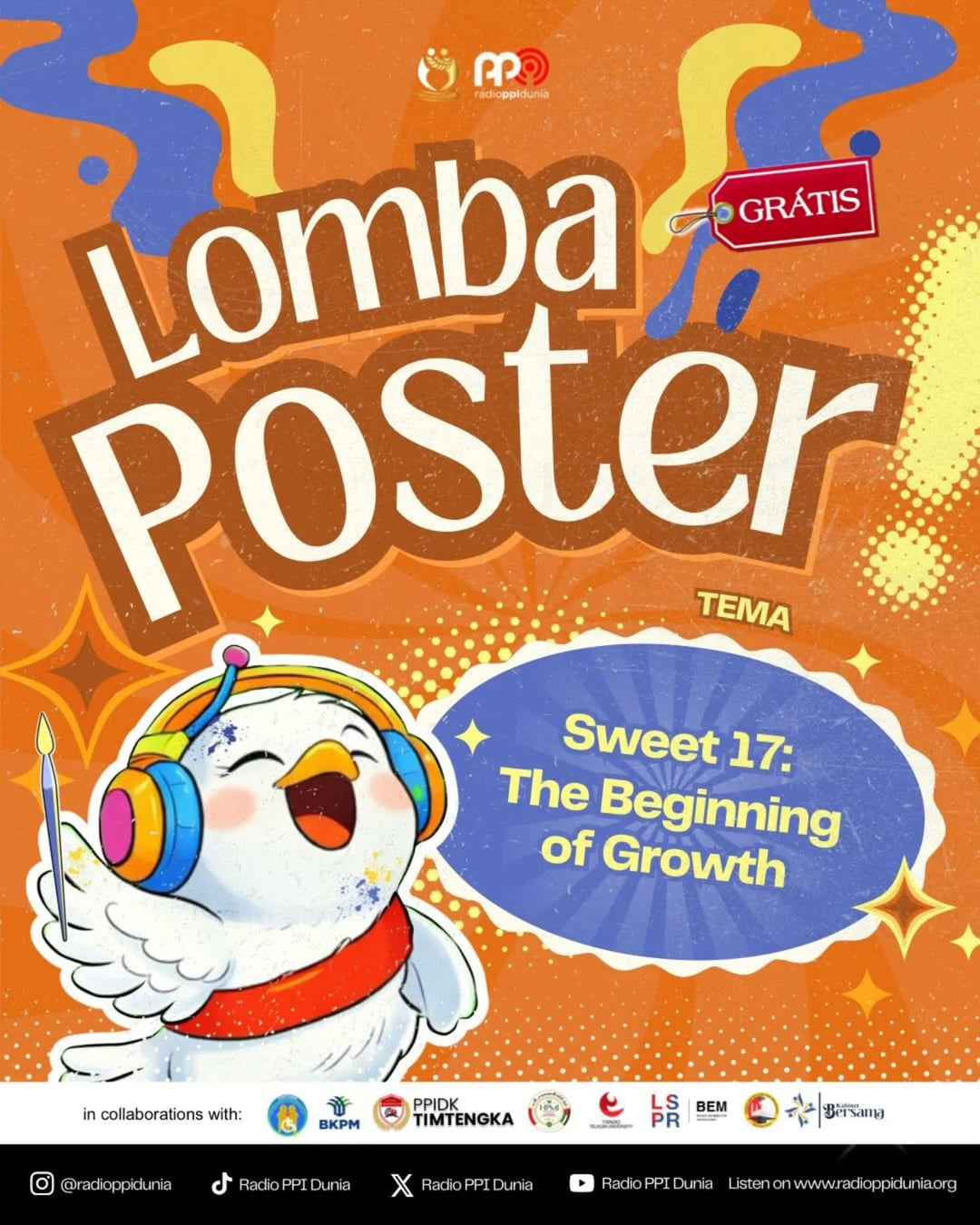 Lomba Poster Sweet 17 Radio PPI Dunia - Poster 2