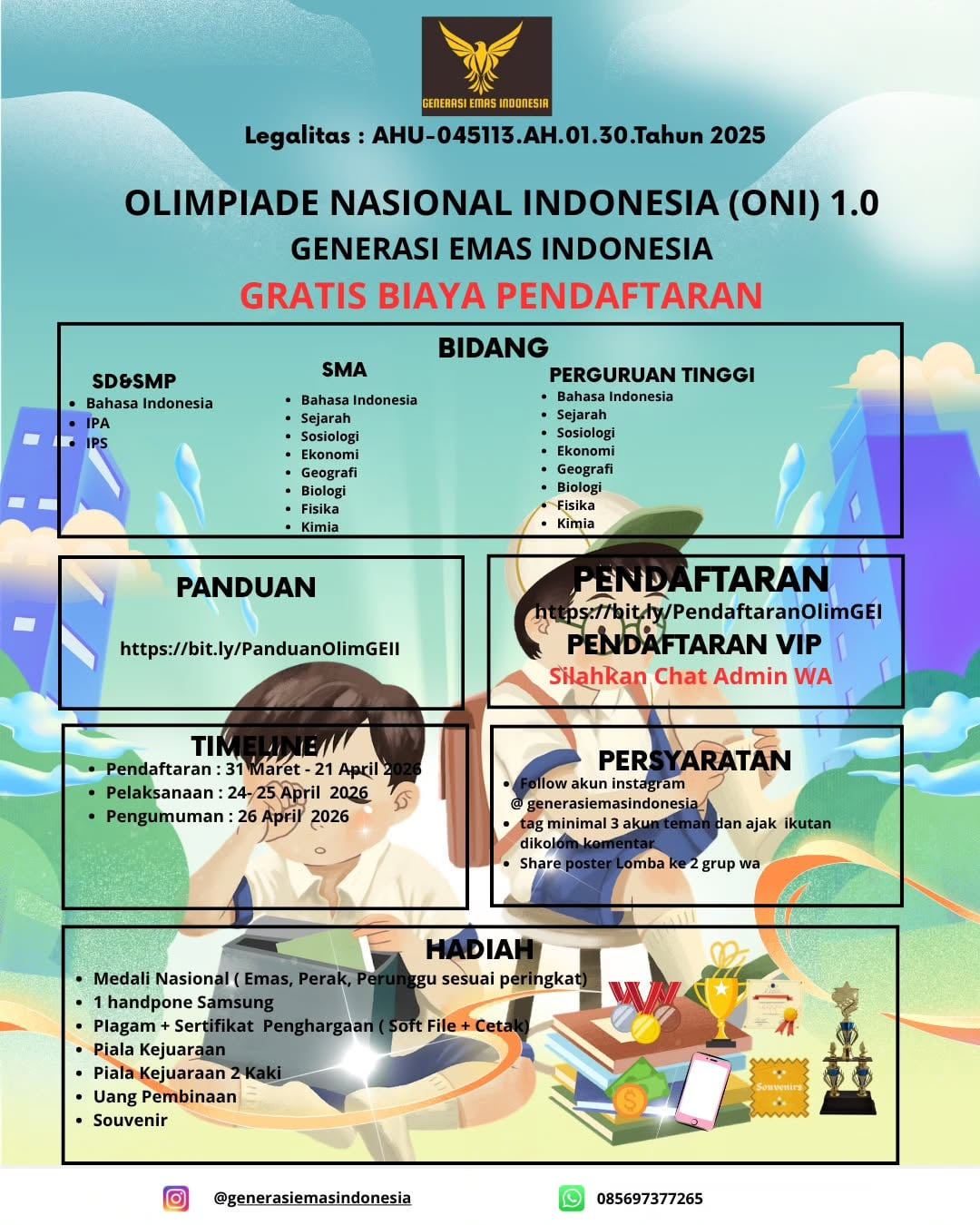 OLIMPIADE NASIONAL INDONESIA 1.0 - Poster 2