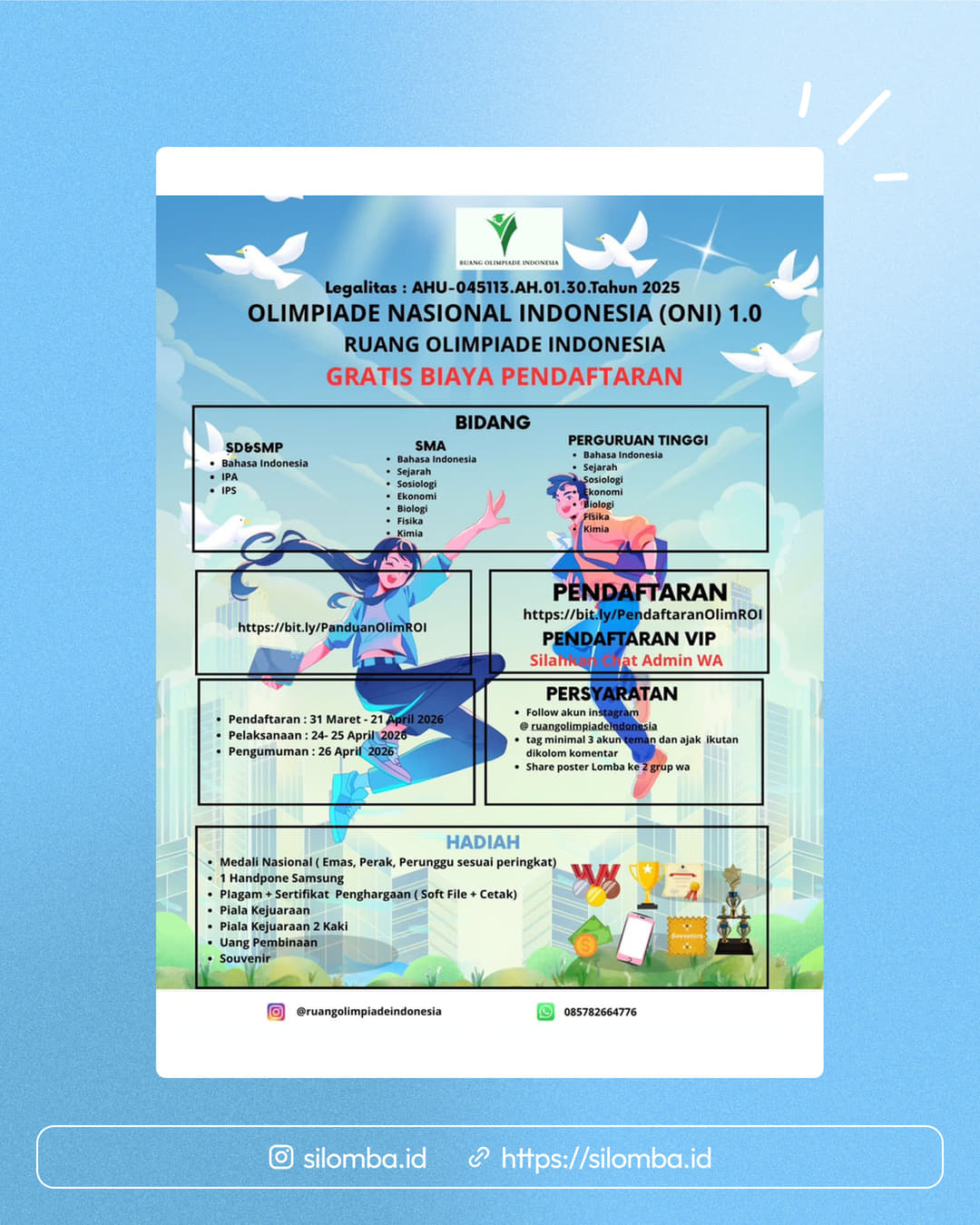 Olimpiade Nasional Indonesia - Poster 1